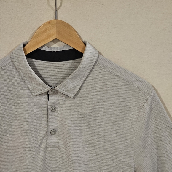 lululemon athletica Gray Polo Shirt - Picture 1 of 6